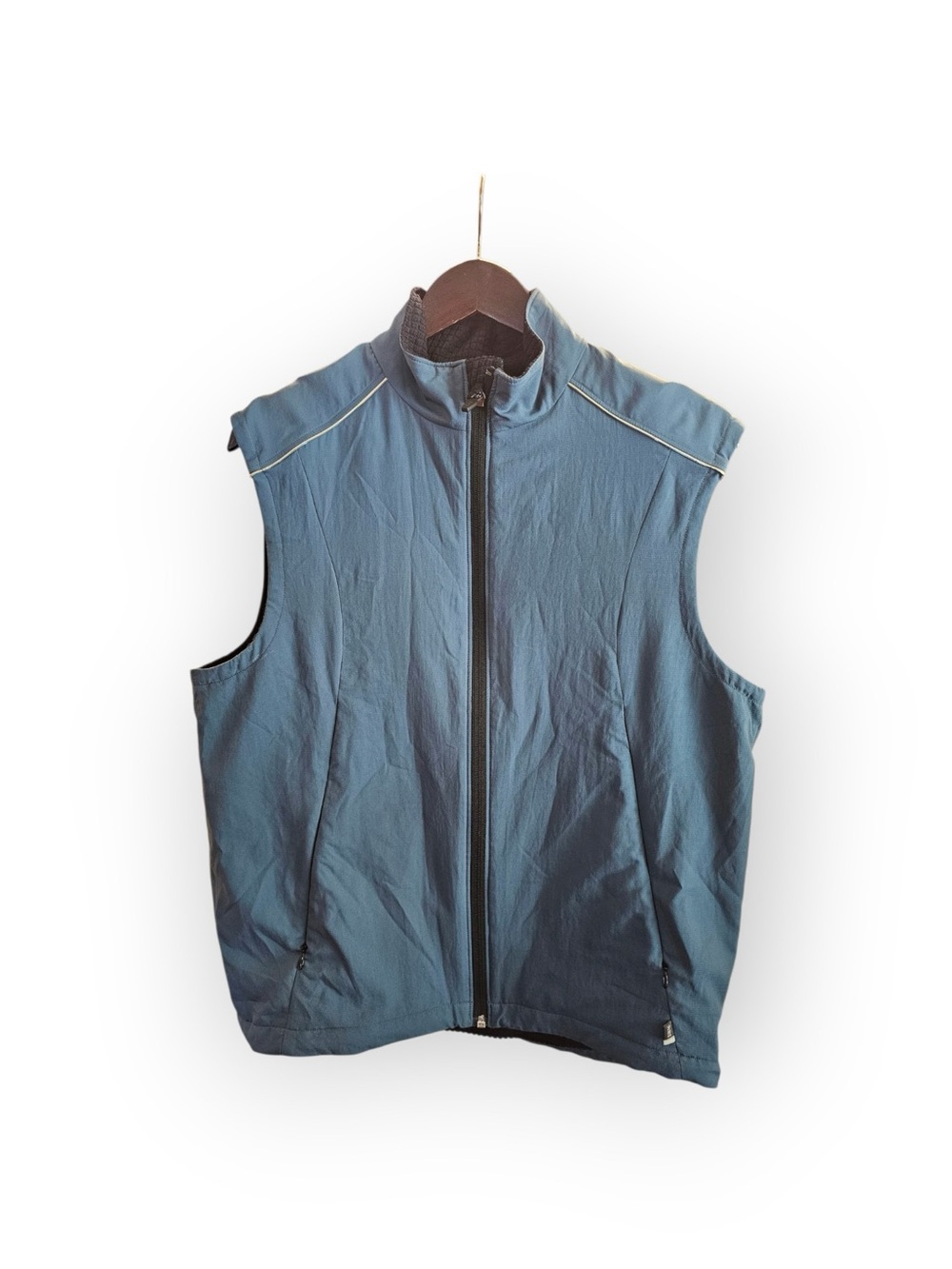 REI Co-op Men’s Medium Gray Grid Fleece Lined Cycling Vest